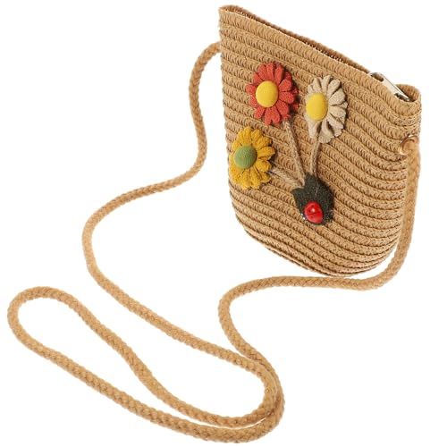 LRXIYODE Kleines Mädchen Umhängetasche Stroh Verstellbare Crossbody Tasche für Langlebig und Praktisch für Alltag für Shopping und Freizeitaktivitäten LRXIYODE Kleines Mädchen Umhängetasche Stroh Verstellbare Crossbody Tasche für Langlebig und Praktisch für Alltag für Shopping und Freizeitaktivitäten von LRXIYODE
