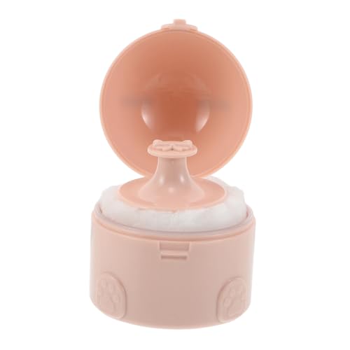 LRXIYODE Kompakter Tragbarer Puderquaste-behälter aus Robustem Kunststoff mit Weichem Griff für Damen Vielseitig für Körperpuder Nachfüllbar für Reisen und Täglichen Gebrauch von LRXIYODE