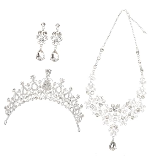LRXIYODE Kopfstück Tiara und Ohrringe für Hochzeiten Verlobungen und Besondere Anlässe Accessoires für Damen von LRXIYODE