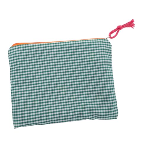 LRXIYODE Kleines Tragbares Kosmetiktäschchen Mit Fächern Reise-schminktasche Für Damen Leichte Und Geräumige Federtasche Im Vintage-Stil von LRXIYODE