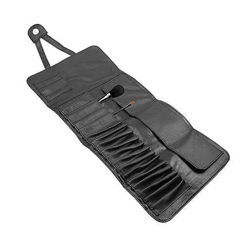 LRXIYODE Kosmetiktasche PU Material Fächer Makeup Pinsel Organizer Tragbar Leicht Kompakt Praktisch Für Damen Zuhause Reise von LRXIYODE