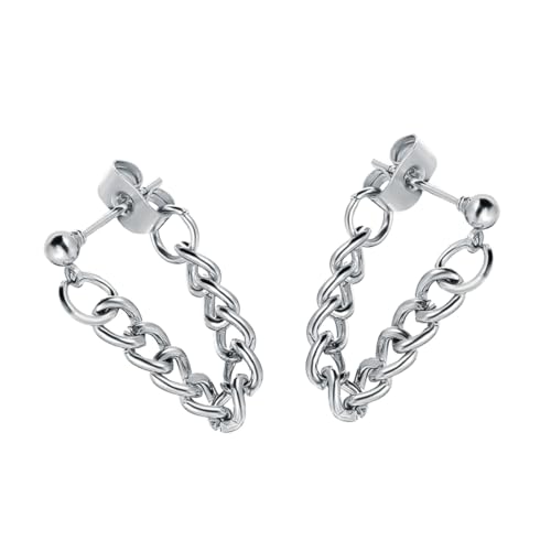 LRXIYODE Kreative Ketten Ohrstecker Damen Leichtes Hautfreundliches Metalllegierung Schmuck Für Ohrlöcher und Piercings Alltagsschmuck Geschenkidee von LRXIYODE