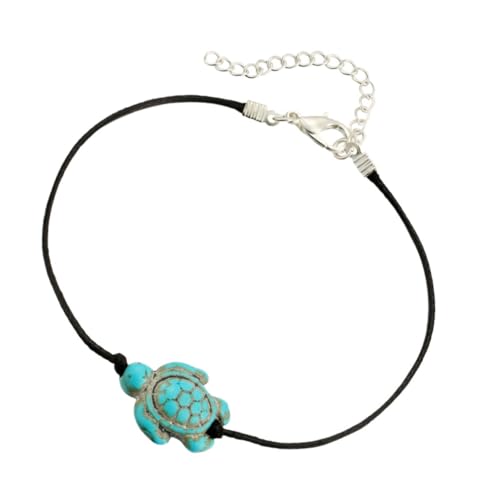LRXIYODE Kreatives Schildkröten Fußkettchen Damen Verstellbare Fußkette mit Zartem Anhänger Langlebiger Schmuck für Frauen und Mädchen im Sommerlichen Boho Stil von LRXIYODE