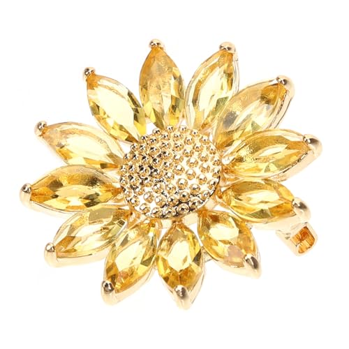 LRXIYODE Kristallblumen Brosche Pin Kleine Anstecknadel Langlebiger Schmuck für Jacken Schals Hüte Modisches Accessoire für Frauen Geburtstag Valentinstag von LRXIYODE