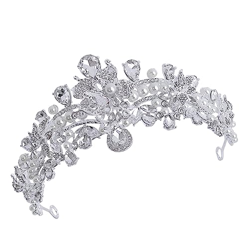 LRXIYODE Krone Für Braut Hochzeit Prom Party Frauen Kopfschmuck Mit Strasssteinen Und Kunstperlen Für Besondere Anlässe LRXIYODE Krone Für Braut Hochzeit Prom Party Frauen Kopfschmuck Mit Strasssteinen Und Kunstperlen Für Besondere Anlässe von LRXIYODE