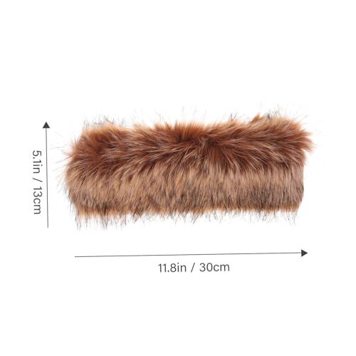 LRXIYODE Kunstfell Stirnband Damen Warmes Weiches Faux Fur Haarband Ohrenschutz Winter Haarreif Hautfreundlich Leicht Modisch Passend zu Mantel Pullover Cardigan Komfortables Accessoire von LRXIYODE