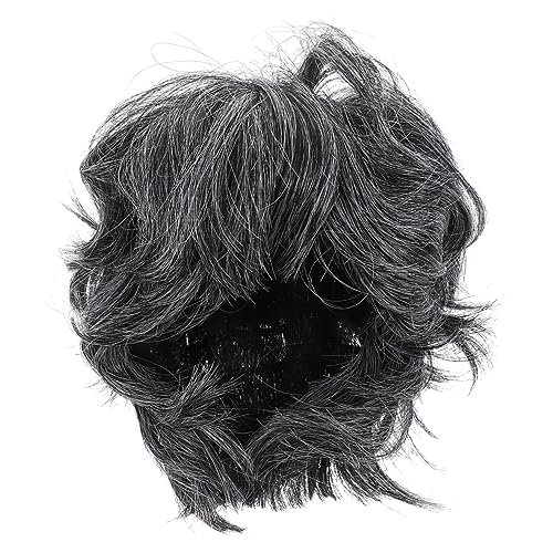 LRXIYODE Kurze Herrenperücke Cosplay Großvater Perücke für Kostüm Party Leicht Tragbar aus Sicheren Materialien für Karneval und Halloween von LRXIYODE