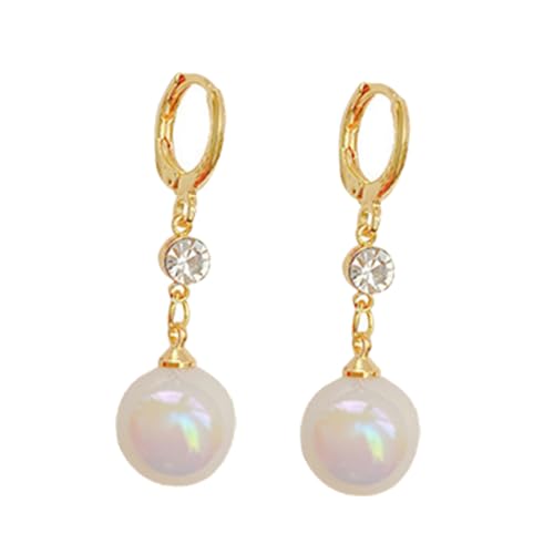 LRXIYODE Lange Perlenohrringe Damen Silberstecker Leicht Dangle Ohrschmuck Elegant Für Alltag Festliche Anlässe Geschenkidee von LRXIYODE