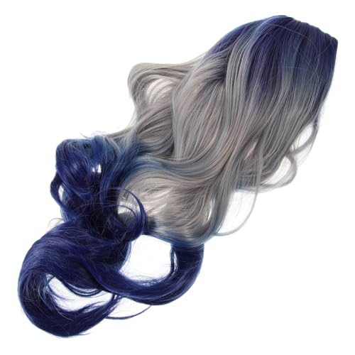 LRXIYODE Langhaarige Lockige Damen Perücke mit Sanftem Farbverlauf Gewelltes Vollhaar Party Haarteil für Cosplay Halloween und Festliche Anlässe Angenehm zu Tragen Natürliches Haargefühl von LRXIYODE