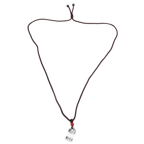 LRXIYODE Leere Flaschenanhänger Halskette Titanstahl Öffnbar Aufbewahren Kleiner Gegenstände Unisex Schmuckanhänger Langlebig Modisch Vielseitig Tragbar von LRXIYODE