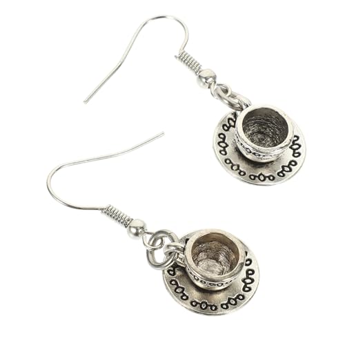 LRXIYODE Legierte Teetassen Ohrringe Damen Vintage Ohrhänger Tropfenform Realistisch Gestaltete Legierung Langlebig und Geschenkidee für Geburtstag Hochzeit Alltag und Besondere Anlässe von LRXIYODE