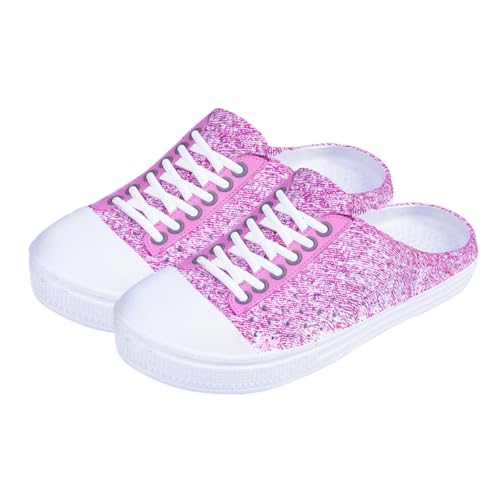 LRXIYODE Leichte Atmungsaktive Rutschfeste Damen Sandalen mit Hohlem Design Bequeme Flexible Sommerpantoletten für Garten Strand und Alltag Modische Hausschuhe flach von LRXIYODE