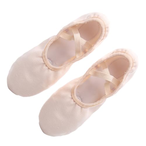 LRXIYODE Leichte Ballettschuhe mit Elastischem rutschfeste Sohle Weicher Boden Flexible Tanzschläppchen für Yoga Ballett und Damen und Mädchen von LRXIYODE