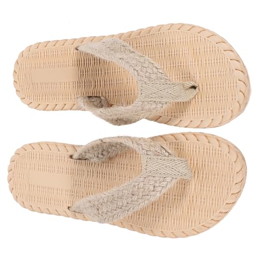 LRXIYODE Leichte Damen Sandalen mit Rutschfester Gummisohle Flache Sommerschuhe mit Strapazierfähigem Material für Strand und Freizeit Modisch und Bequem für Langes Tragen von LRXIYODE