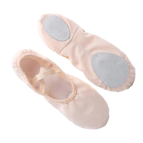 LRXIYODE Leichte Elastische Tanzschuhe Schnürsenkel rutschfeste Ballettschläppchen mit Weicher Sohle für Yoga Ballett Modern Dance Geeignet für Erwachsene von LRXIYODE