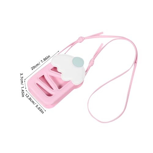 LRXIYODE Umhängetasche Für Damen Mit Kirschkuchen-design Handy-geldbörse Aus Pu Leicht Und Luftig Mit Umhängegurt Für Sommerausflüge Und Alltag von LRXIYODE