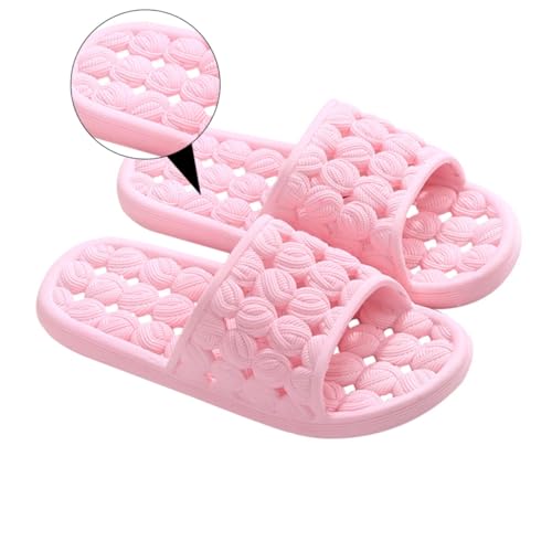 LRXIYODE Leichte Massage badesandalen mit Hohlem Design Offene Zehen Rutschfest Atmungsaktive Hausschuhe für Damen und Herren als Indoor fußbekleidung von LRXIYODE