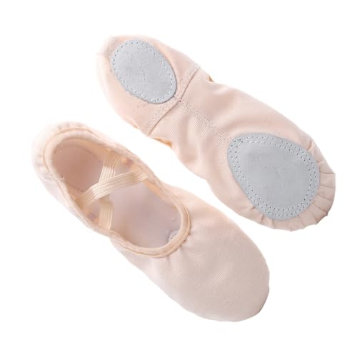 LRXIYODE Leichte Tanzschuhe mit Elastischem rutschfeste Ballettschläppchen für Yoga und Ballett Erwachsene und Rosa von LRXIYODE