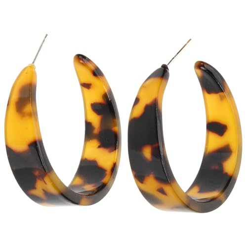 LRXIYODE Leopard Muster Ohrringe Damen Creolen Retro Stil Leicht und Langlebig Ohrschmuck für Frauen und Mädchen von LRXIYODE