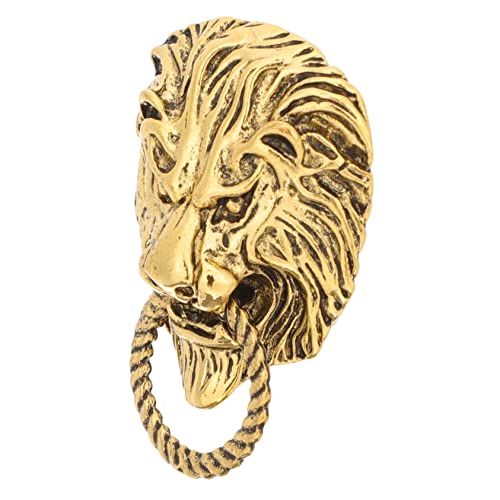 LRXIYODE Löwenbrosche für Herren Vintage Anstecknadel Reversnadel für Anzug Dekorative Tierbrosche Kleidungsaccessoire für Männer von LRXIYODE
