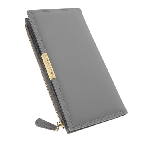 LRXIYODE Long PU Wallet for Women Large Capacity Clutch Purse with Multiple Card Slots Travel Friendly Bifold Design Zippered Cash Storage for Organizing Essentials von LRXIYODE