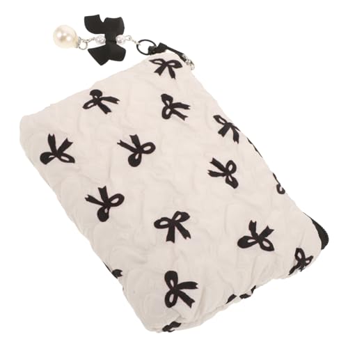 LRXIYODE Luxuriöse Kosmetiktasche mit Schleifen Design Leichte Kompakte Schminktasche für Damen Vielseitiger Reise Kosmetikbeutel Langlebiger Leicht zu Reinigender Organizer Stilvoller von LRXIYODE