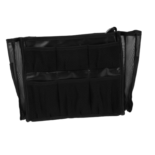 LRXIYODE Make up Tasche mit Großem Fassungsvermögen Praktische Kosmetik Pinsel Aufbewahrungstasche Tragbarer Schmink Organizer für Make up Künstler Robuste Schwarze Kulturtasche von LRXIYODE