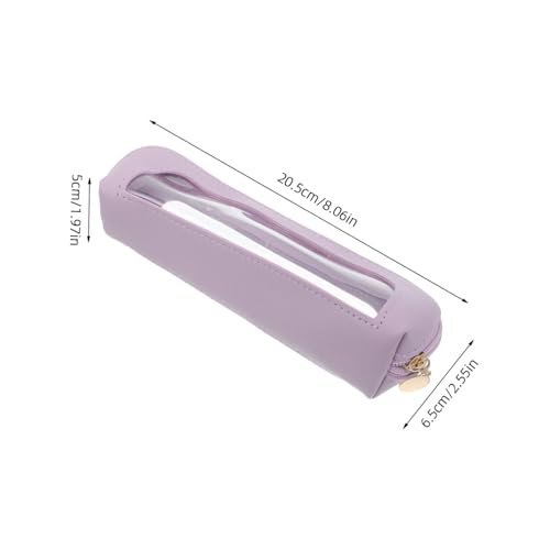 LRXIYODE Makeup Pinsel Organizer Tasche Transparent mit Glattem Reißverschluss Kompakter Kosmetikbeutel für Reise und Alltag Sicherer Make-up Aufbewahrungsbeutel für Pinsel und Eyeliner von LRXIYODE