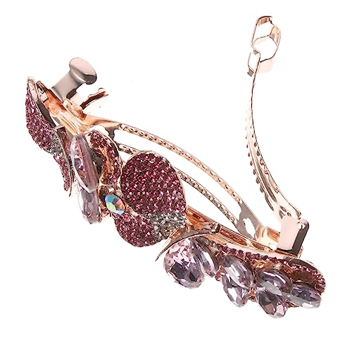 LRXIYODE Metall Haarklammer mit Strasssteinen Schleifen Design Langlebig und Sicher für Dickes Haar Eleganter Haarschmuck für Damen Geeignet für Hochzeit Alltag und Besondere Anlässe von LRXIYODE