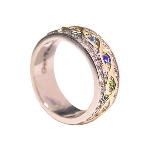 LRXIYODE Metall Ring Frauenring Bunter Ring LRXIYODE Metall Ring Frauenring Bunter Ring von LRXIYODE