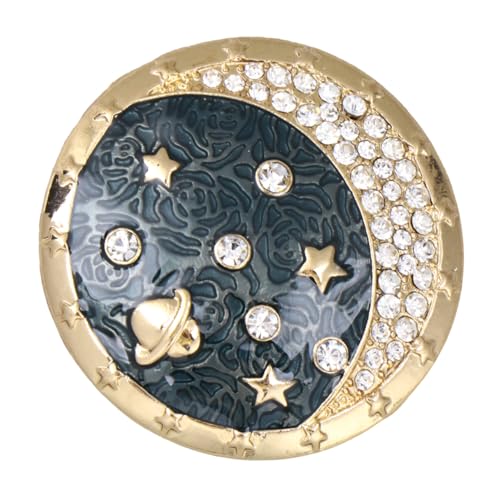 LRXIYODE Milchstraßen mond brosche Damen Anstecknadel aus Legierung Eleganter Schmuck für Kleidung Party Hochzeit Geschenk von LRXIYODE