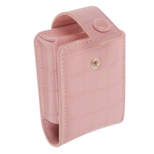 LRXIYODE Mini Makeup Tasche Lippenstift Etui mit Spiegel Tragbare Lippenstift Aufbewahrungstasche für Damen Kleines Kosmetiktäschchen für Reisen Camping und Partys Fach Lippenstifthalter von LRXIYODE