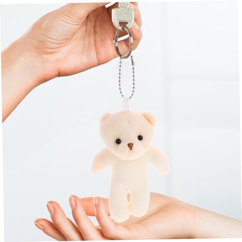 LRXIYODE Mini Plüschbär Anhänger Kleine Kuscheltier Deko aus Weichem PP Baumwolle als Schlüsselanhänger Rucksack und Taschenanhänger Niedliche für Diy Dekoration und von LRXIYODE