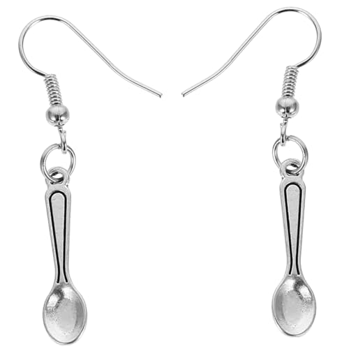 LRXIYODE Löffelohrringe Für Frauen Tropfenohrringe Aus Ohrhänger Mit Löffelanhänger-design Ohrenlöffel Für Damen Ohrschmuck in Retro-stil von LRXIYODE