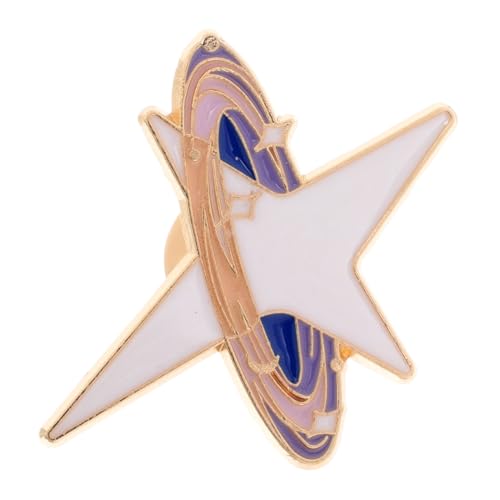 LRXIYODE Minimalistische Sternbrosche Anstecknadel Emaille Schmuck für Damen Schalclip Kleidung Fixierung Vermeidet Fehltritte Vielseitig für Party Hochzeit Weihnachten von LRXIYODE