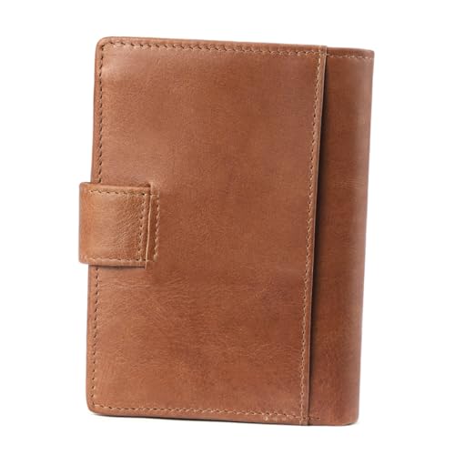 LRXIYODE Mode Herren Geldbörse Echtem Multifunktionale RFID Blockierende Brieftasche für Kreditkarten Id Bargeld Münzen Vintage Große Kapazität Tragbar von LRXIYODE