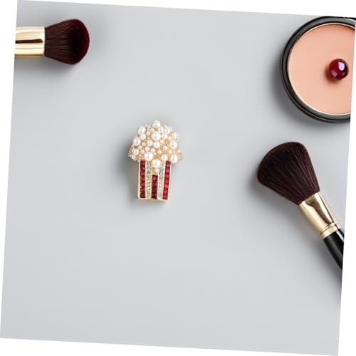 LRXIYODE Mode Legierung Anstecknadel Popcorn Brosche Bunte Kleidung Schmuck Damen Accessoire für Pullover Jacken Kleider Hochzeit Party Alltag von LRXIYODE