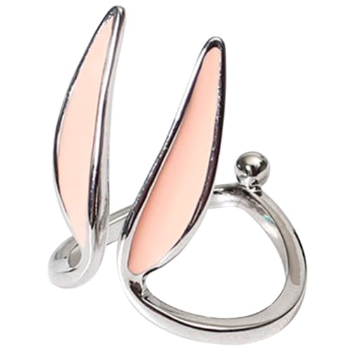 LRXIYODE Modischer Damenring aus Hochwertigem Kupfer Süßer Offener Hasenohren ring in Silber Verstellbarer Fingerschmuck für Mädchen und Frauen Leichtes Design für Alltag und Party LRXIYODE Modischer Damenring aus Hochwertigem Kupfer Süßer Offener Hasenohren ring in Silber Verstellbarer Fingerschmuck für Mädchen und Frauen Leichtes Design für Alltag und Party von LRXIYODE