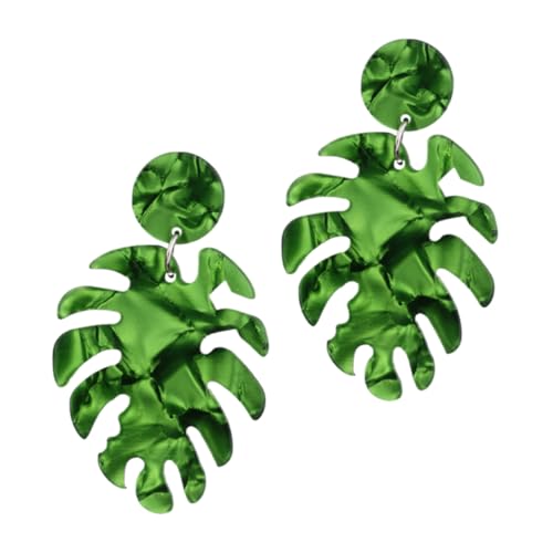LRXIYODE Elegante Damen Tropfenohrringe Mit Monstera Design Zierliche Ohrringe Für Frauen Und Teenager Mädchen Ästhetische Statement Ohrringe Für Alltag Und Party von LRXIYODE
