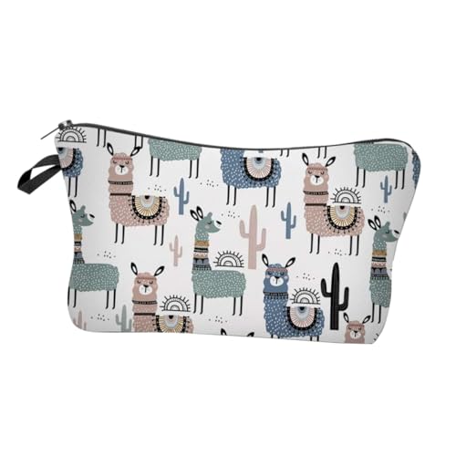 LRXIYODE Multifunktionale Kosmetiktasche mit Reißverschluss Geräumige Damen Kulturtasche für Reisen und Alltag Strapazierfähige Make Up Aufbewahrungstasche mit Kreativem Design Tragbare von LRXIYODE