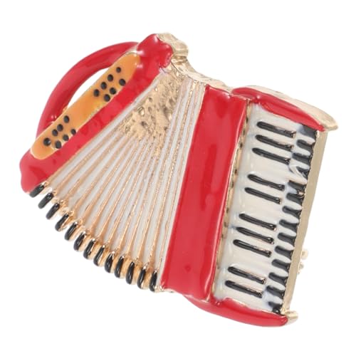 LRXIYODE Musikalische Handzuginstrument Brosche Robustem Legierungsmetall Künstlerischer Anstecker mit Sicherem Verschluss Modisches Accessoire für Anzüge Mäntel Pullover und Formelle von LRXIYODE