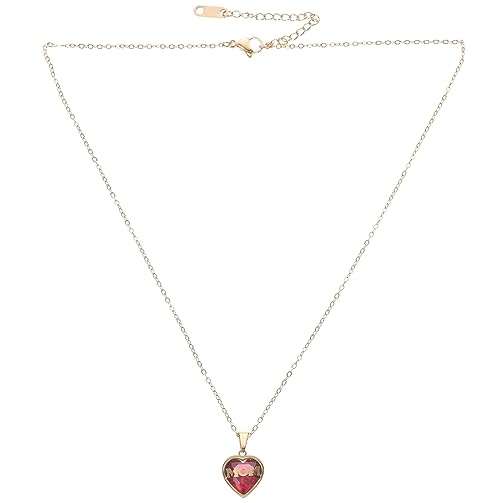 LRXIYODE Muttertagsgeschenk Halskette für Titanstahl mit Herzanhänger Zirkonia Verstellbare Damenkette Eleganter Schmuck für Frauen Tragbar LRXIYODE Muttertagsgeschenk Halskette für Titanstahl mit Herzanhänger Zirkonia Verstellbare Damenkette Eleganter Schmuck für Frauen Tragbar von LRXIYODE