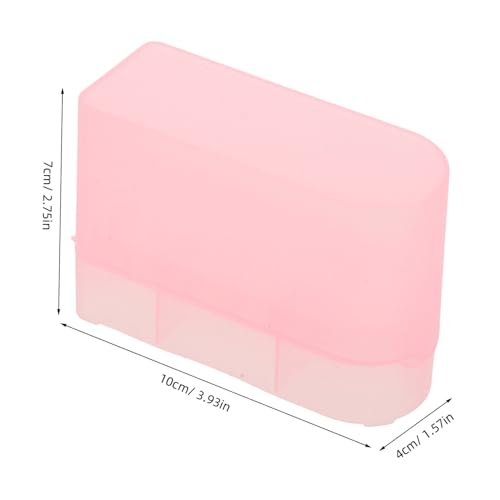 LRXIYODE Nagelbohrer Aufbewahrungsbox Staubdicht Fächer Nagelbohrer Bits Organizer Kunststoff Halbtransparent Maniküre Werkzeughalter für Nagelstudio und Zuhause von LRXIYODE