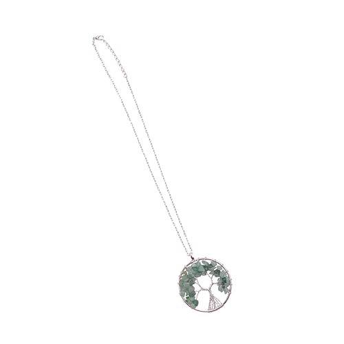 LRXIYODE Natürliche Lebensbaum Halskette Grünem Einzigartiger Anhänger Schmuck für Frauen und Mädchen Perfektes für Besondere Anlässe von LRXIYODE