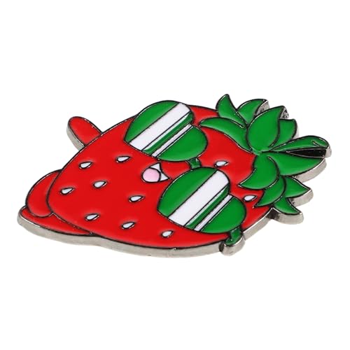 LRXIYODE Niedliche Ananas Emaille Brosche Leichter Obst Ansteckpin Aus Robustem Metall Für Rucksäcke Jacken Hüte Studenten Taschen Schmuck Zubehör von LRXIYODE