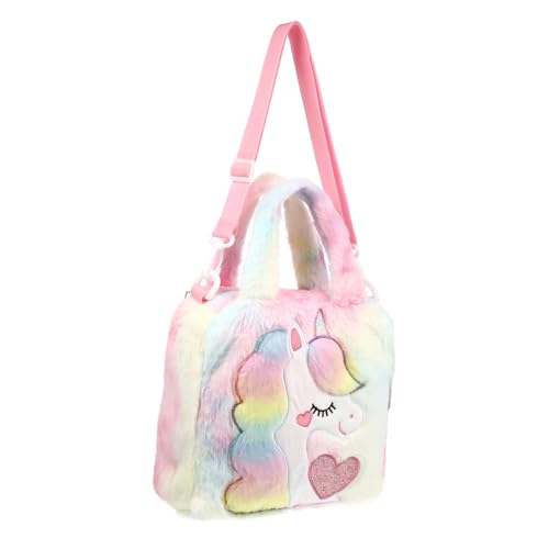 LRXIYODE Niedliche Einhorn Umhängetasche für Mädchen Leichte Cartoon Schultertasche Langlebig und Praktisch für Schlüssel Kleingeld Kleine Spielsachen Perfektes von LRXIYODE