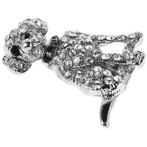 LRXIYODE Sparkly Rhinestone Dog Brooch Für Frauen Elegante Hundebrosche Strass Perfektes Für Hundeliebhaber Zu Besonderen Anlässen Vielseitig Einsetzbar Als Anstecknadel Hut Oder von LRXIYODE