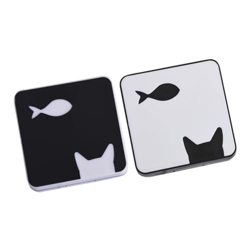 LRXIYODE Niedliches Linsenetui Mit Fischmuster – 2 Linsen-aufbewahrungsbehälter Für Frauen – Reise- Und Outdoor-Essentials von LRXIYODE