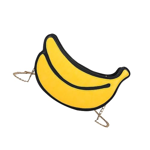 LRXIYODE Obstform Umhängetasche Lustige Bananentasche PU Crossbody Handtasche für Schule Freizeit Leicht zu Reinigen Langlebig für Fasching LRXIYODE Obstform Umhängetasche Lustige Bananentasche PU Crossbody Handtasche für Schule Freizeit Leicht zu Reinigen Langlebig für Fasching von LRXIYODE