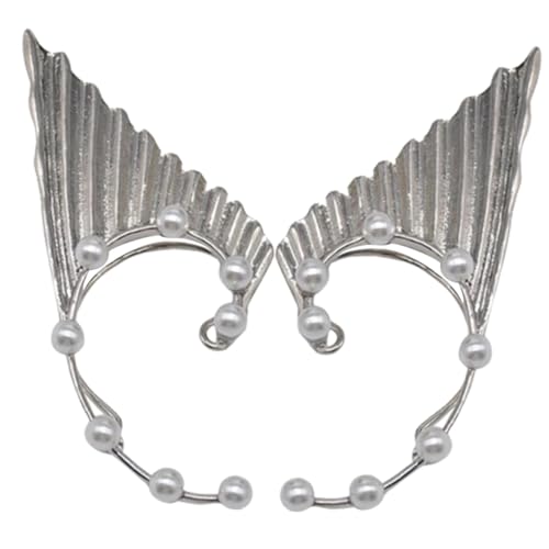 LRXIYODE Ohrringe Damen Ohrklemme Silber Ear Cuff Ear Wrap Charm Schmuck Frei von Ohrloch Modisch Für Alltag Hochzeit Dating Prom von LRXIYODE